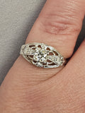 0.32CT. Diamond Solitaire Ring in 14k White Gold, Size 6.25