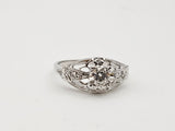 0.32CT. Diamond Solitaire Ring in 14k White Gold, Size 6.25