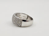 1.15 CTW Diamond Ring in 14k White Gold, Size 8