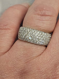 1.15 CTW Diamond Ring in 14k White Gold, Size 8