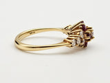 0.60 CTW Ruby and Diamond Ring in 18k Yellow Gold, Size 6.75