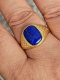 Lapis Lazuli Ring in 14kt Yellow Gold, Size 11.25