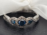 0.38CT. Caribbean Blue Diamond Ring in 14kt White Gold, Size 9.25