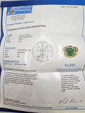 2.49CT. Jade and Diamond Ring in 18kt Yellow Gold, Size 8