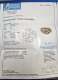 0.61CT. Tanzanite and Diamond Ring in 14kt Yellow Gold, Size 7.75