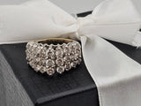 2 CTW Diamond Pryamind Cluster Ring in 14kt Yellow and White Gold, Size 6.5
