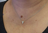 0.28 CTW Diamond Bethlehem Star Necklace in 14kt White Gold
