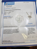 0.28 CTW Diamond Bethlehem Star Necklace in 14kt White Gold