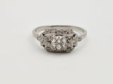 0.60 CTW Diamond Engagement Ring in Platinum, Size 8
