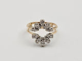 0.45 CTW Diamond Solitaire Enhancer Wrap Jacket in 14kt Yellow and White Gold, Size 7.75