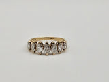 1.00 CTW Marquise Cut Diamond Ring in 14kt Yellow Gold, Size 6.25
