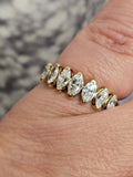 1.00 CTW Marquise Cut Diamond Ring in 14kt Yellow Gold, Size 6.25