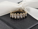 1.00 CTW Marquise Cut Diamond Ring in 14kt Yellow Gold, Size 6.25