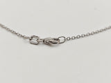 0.56CT. Emerald and Diamond Pendant Necklace in 14kt White Gold