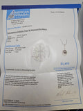 0.30 CTW Diamond and Pearl Pendant Necklace in 18kt White Gold
