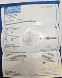 Sapphire and Diamond Brooch in 14kt White Gold