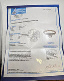 0.56 CTW Diamond Engagement Ring in 14kt White Gold, Size 6.5