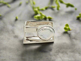 Sterling Silver Pearl Ring Size 7
