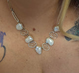 Sterling Silver Baroque Pearl Necklace