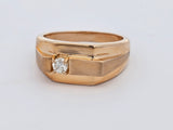 0.16 CTW Diamond Band in 14k Yellow Gold, Size 11