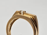 0.16 CTW Diamond Band in 14k Yellow Gold, Size 11