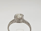 0.41CT. Old European Cut Diamond Solitaire Engagement Ring, Size 7