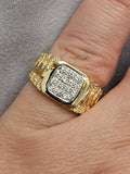 0.42 CTW Diamond Band in 14k Yellow Gold, Size 6