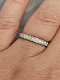 0.42 CTW Diamond Wedding Band in 14kt White Gold, Size 8.75