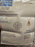 1.61 CTW Diamond Necklace in 14kt Yellow Gold