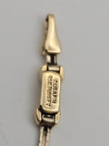 Two Tone Textured Link Bracelet in 14kt Gold