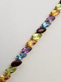 Multi-Gem Bracelet in 14k Yellow Gold