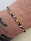 Multi-Gem Bracelet in 14k Yellow Gold