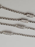 0.21 CTW Diamond Station Ankle Bracelet in 18k White Gold