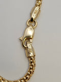 Popcorn Chain Tassel Necklace in 14k Yellow and White Gold