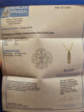14K Gold Diamond Sprinkle Bar Necklace - 0.14ct