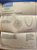 14K Gold Diamond Bezel Necklace - 1.43ct