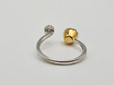 0.27 CTW Diamond Toi et Moi Ring in 18k Gold, Size 6.75