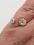 0.27 CTW Diamond Toi et Moi Ring in 18k Gold, Size 6.75