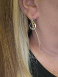 Sterling Silver Love The Sea Hoop Drop Earrings