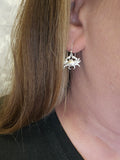 Sterling Silver Crab Earrings