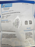 0.32 CTW Diamond Cluster Earrings in 14k White Gold