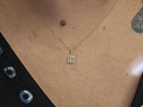 0.26 CTW Diamond Cluster Necklace in 18k Rose Gold