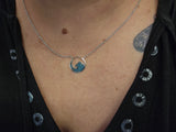 Sterling Silver Ocean Wave Necklace