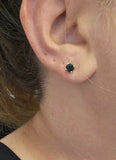 1.20 CTW Sapphire Stud Earrings in 14k Yellow Gold