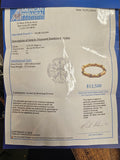 1.72 CTW Diamond Bamboo Bracelet in 20k Yellow Gold