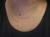 0.36 CTW Diamond By the Yard Necklace in 14k Yellow and White Gold