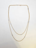 0.36 CTW Diamond By the Yard Necklace in 14k Yellow and White Gold