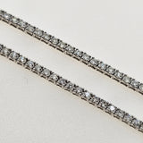 14k White Gold Diamond Tennis Necklace - 3.05ct