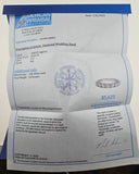 1 CTW Oval Cut Diamond Wedding Band 14k White Gold, Size 6.5