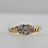 1.11 CTW Marquise Diamond Engagement Ring 14k Gold, Size 6.5